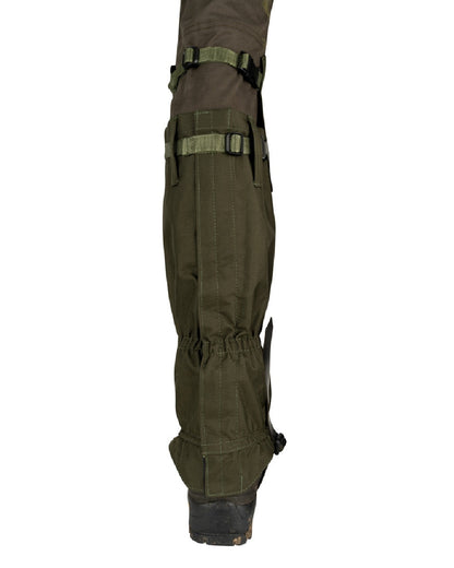 Green coloured Jack Pyke Highline Gaiter on white background #colour_green