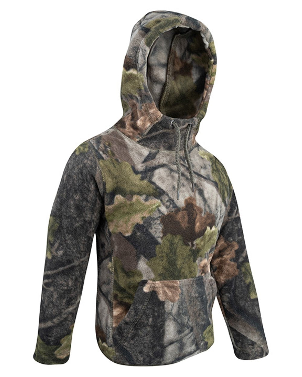 Evo coloured Jack Pyke Junior Fieldman Fleece Hoodie on white background #colour_evo
