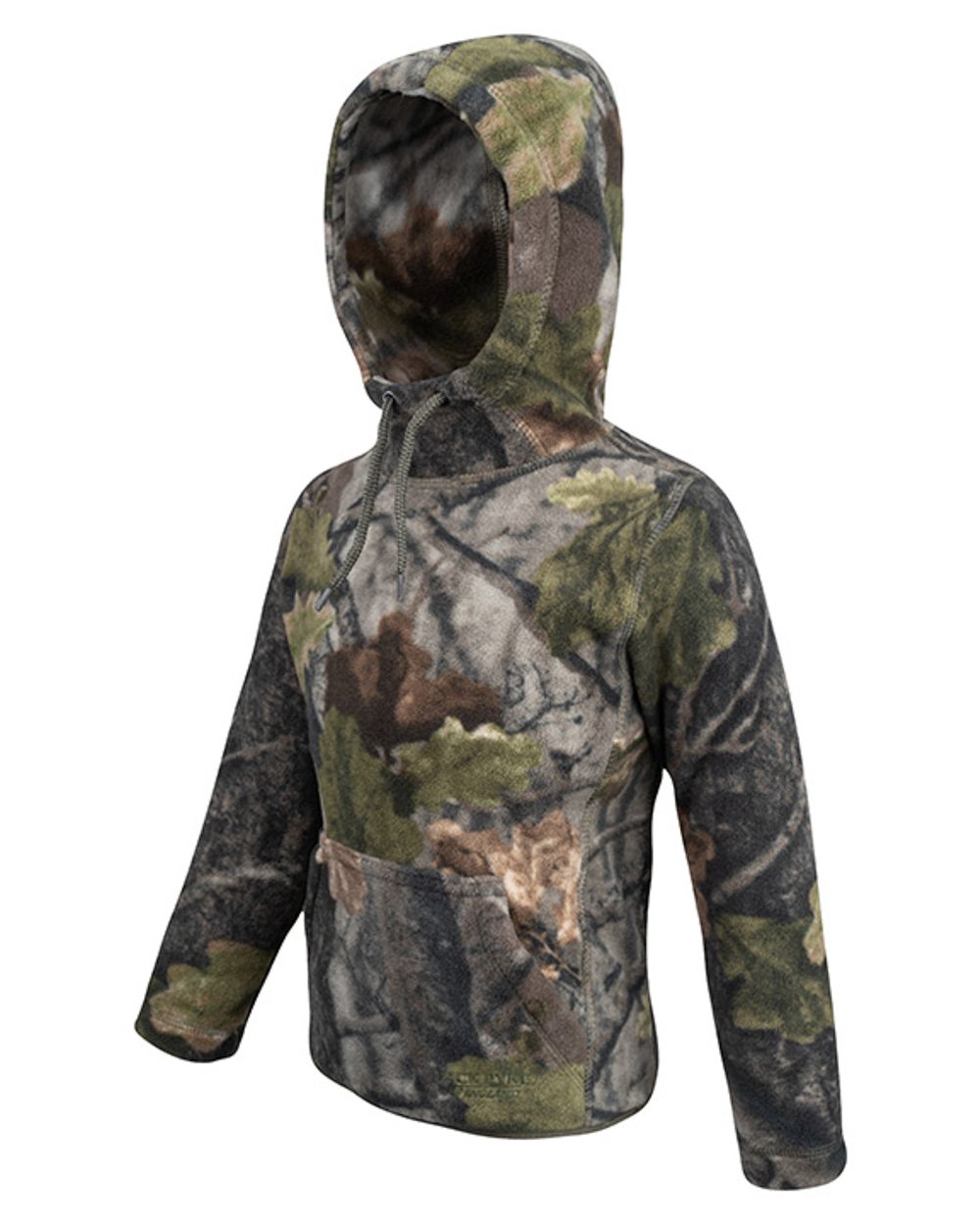 Evo coloured Jack Pyke Junior Fieldman Fleece Hoodie on white background #colour_evo