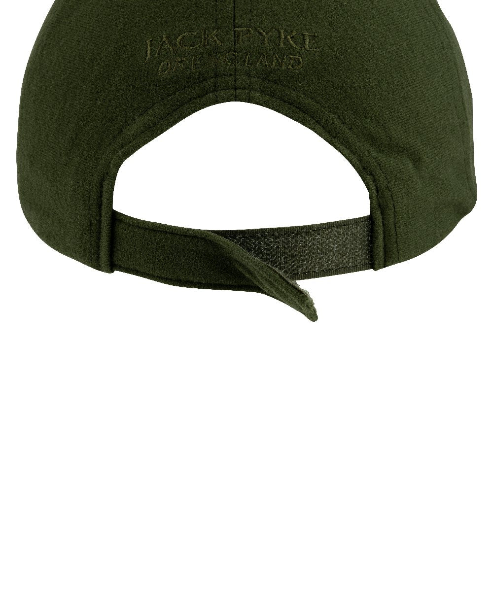 Green coloured Jack Pyke Junior Stealth Baseball Cap on white background #colour_green
