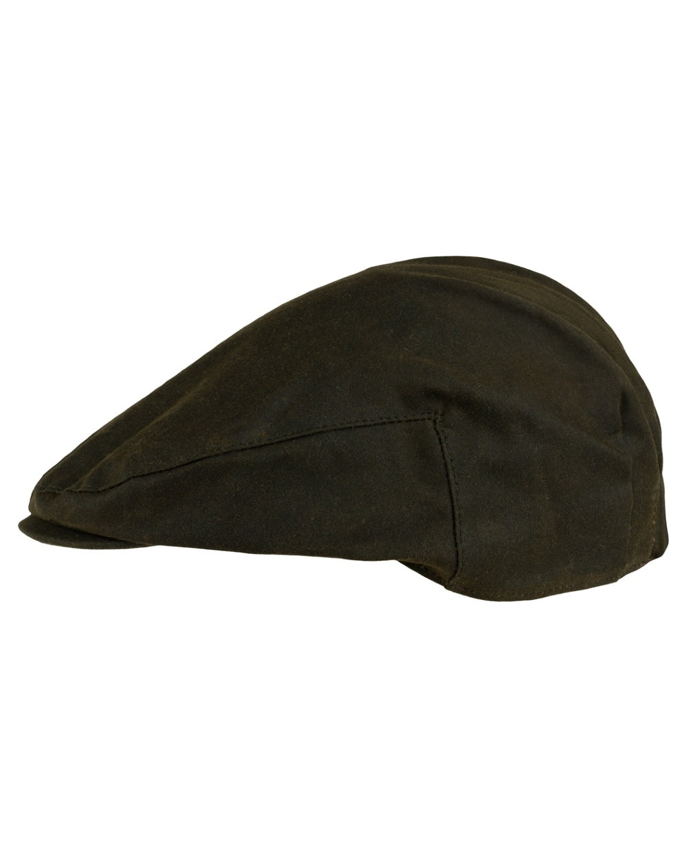 Green coloured Jack Pyke Junior Wax Flat Cap on white background #colour_green
