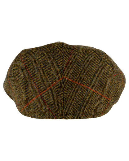 Brown coloured Jack Pyke Junior Wool Blend Flat Cap on white background #colour_brown