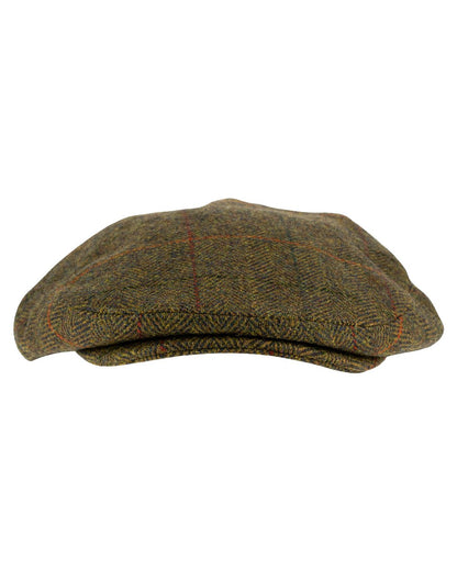 Brown coloured Jack Pyke Junior Wool Blend Flat Cap on white background #colour_brown