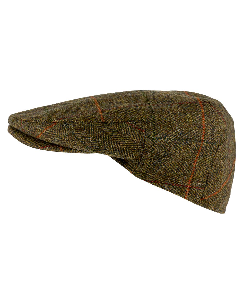 Brown coloured Jack Pyke Junior Wool Blend Flat Cap on white background #colour_brown