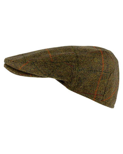 Brown coloured Jack Pyke Junior Wool Blend Flat Cap on white background #colour_brown