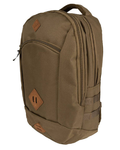 Olive Brown Jack Pyke Kestrel Rucksack on white background #colour_olive-brown