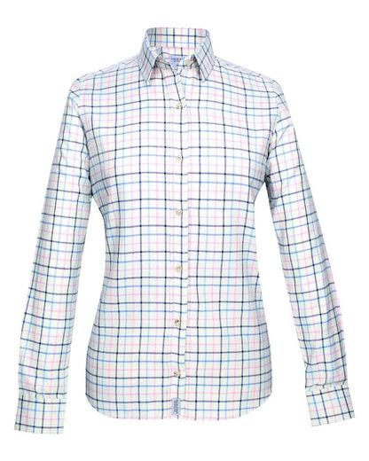 Navy coloured Jack Pyke Ladies Countryman Shirt on white background #colour_navy