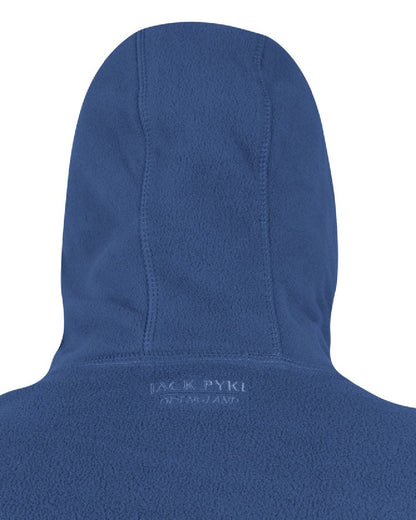 Denim coloured Jack Pyke Ladies Fleece Hoodie on white background #colour_denim