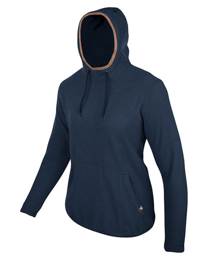 Navy coloured Jack Pyke Ladies Fleece Hoodie on white background #colour_navy