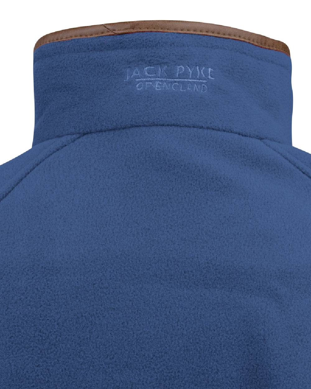 Denim coloured Jack Pyke Ladies Fleece Jacket on white background #colour_denim