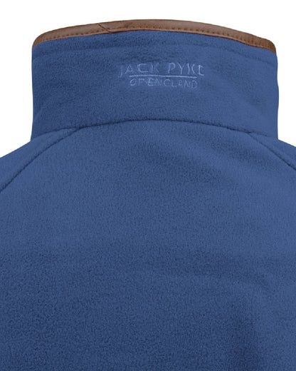 Denim coloured Jack Pyke Ladies Fleece Jacket on white background #colour_denim