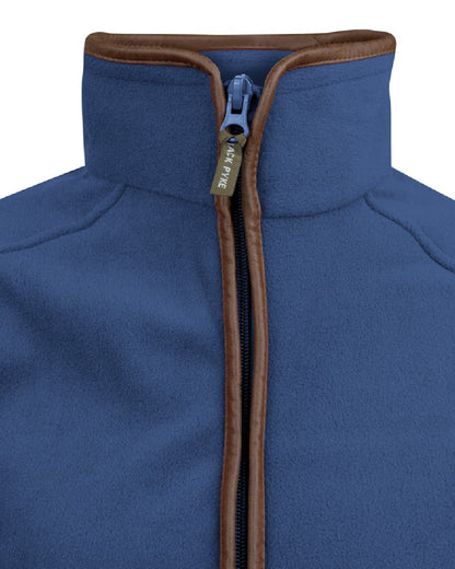 Denim coloured Jack Pyke Ladies Fleece Jacket on white background #colour_denim