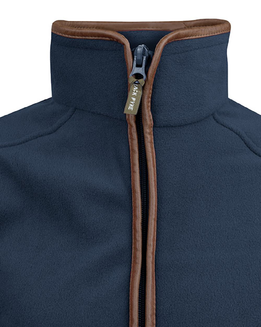 Navy coloured Jack Pyke Ladies Fleece Jacket on white background #colour_navy