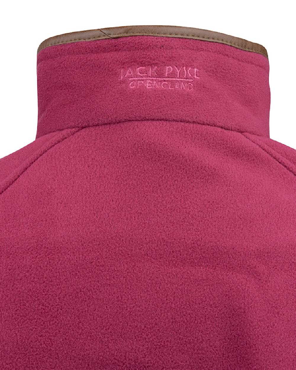 Roselle coloured Jack Pyke Ladies Fleece Jacket on white background #colour_roselle