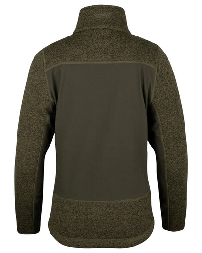 Green coloured Jack Pyke Ladies Hybrid Jacket on white background #colour_green