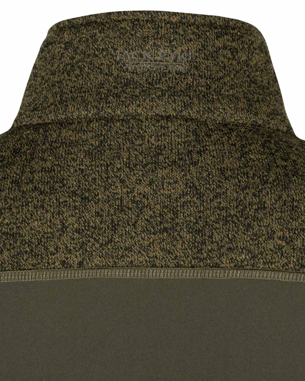 Green coloured Jack Pyke Ladies Hybrid Jacket on white background #colour_green