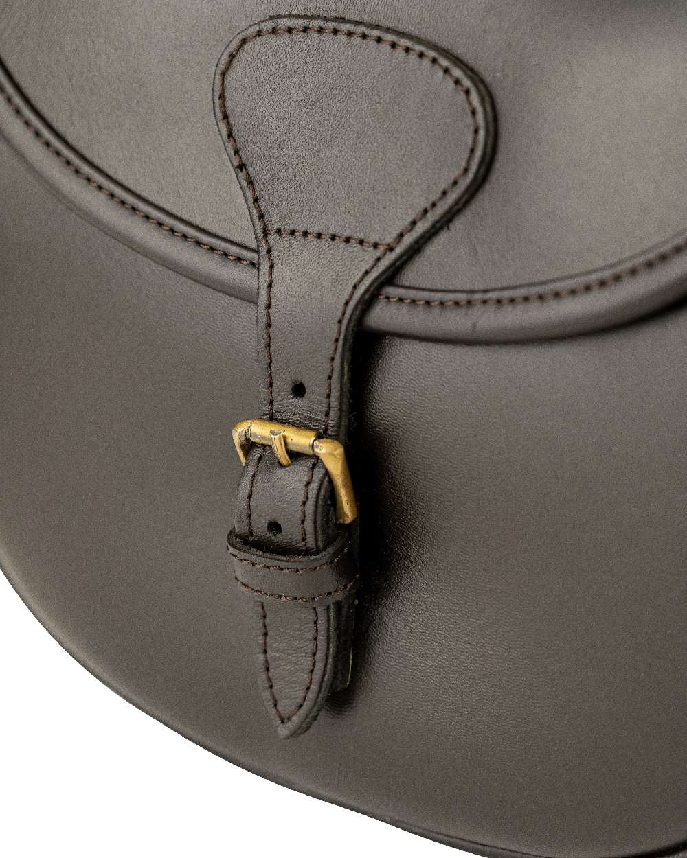 Brown coloured Jack Pyke Leather Cartridge Bag on white background #colour_brown