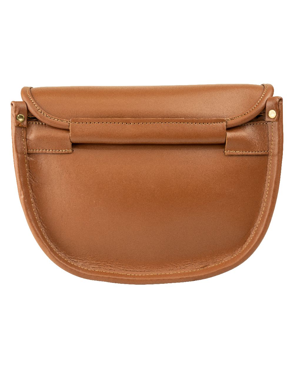Tan coloured Jack Pyke Leather Cartridge Bag on white background #colour_tan