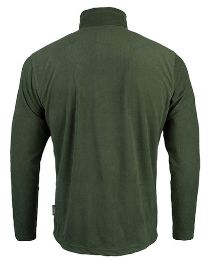 Green coloured Jack Pyke Lightweight Fleece Top on white background #colour_green