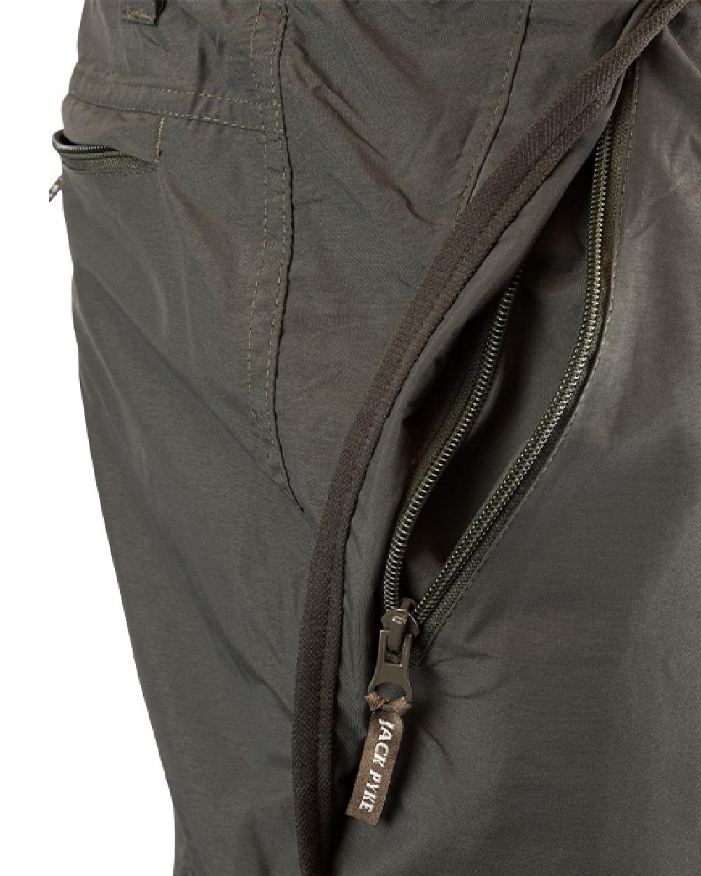 Green coloured Jack Pyke Mens Ashcombe Trousers on white background #colour_green