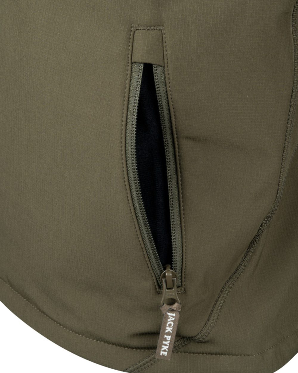 Green coloured Jack Pyke Mens Bleasdale Softshell Jacket on white background #colour_green