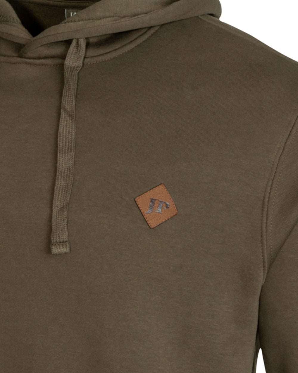 Olive Coloured Jack Pyke Mens Dalesman Hoodie on white background #colour_olive