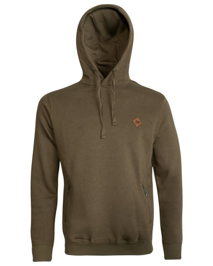 Olive Coloured Jack Pyke Mens Dalesman Hoodie on white background #colour_olive