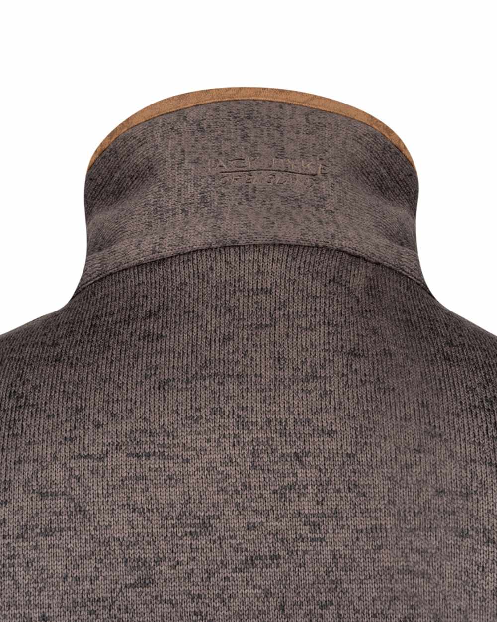 Brown Coloured Jack Pyke Mens Melange Fleece Gilet on white background #colour_brown