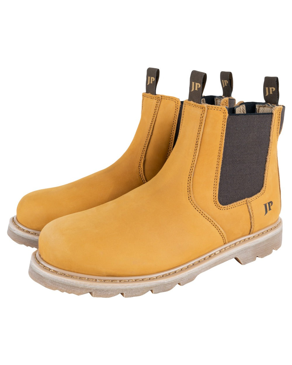 Honey coloured Jack Pyke Mens Safety Dealer Boots on white background #colour_honey