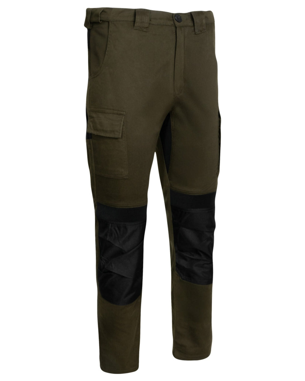 Green Coloured Jack Pyke Mens Technical Work Trousers on white background #colour_green