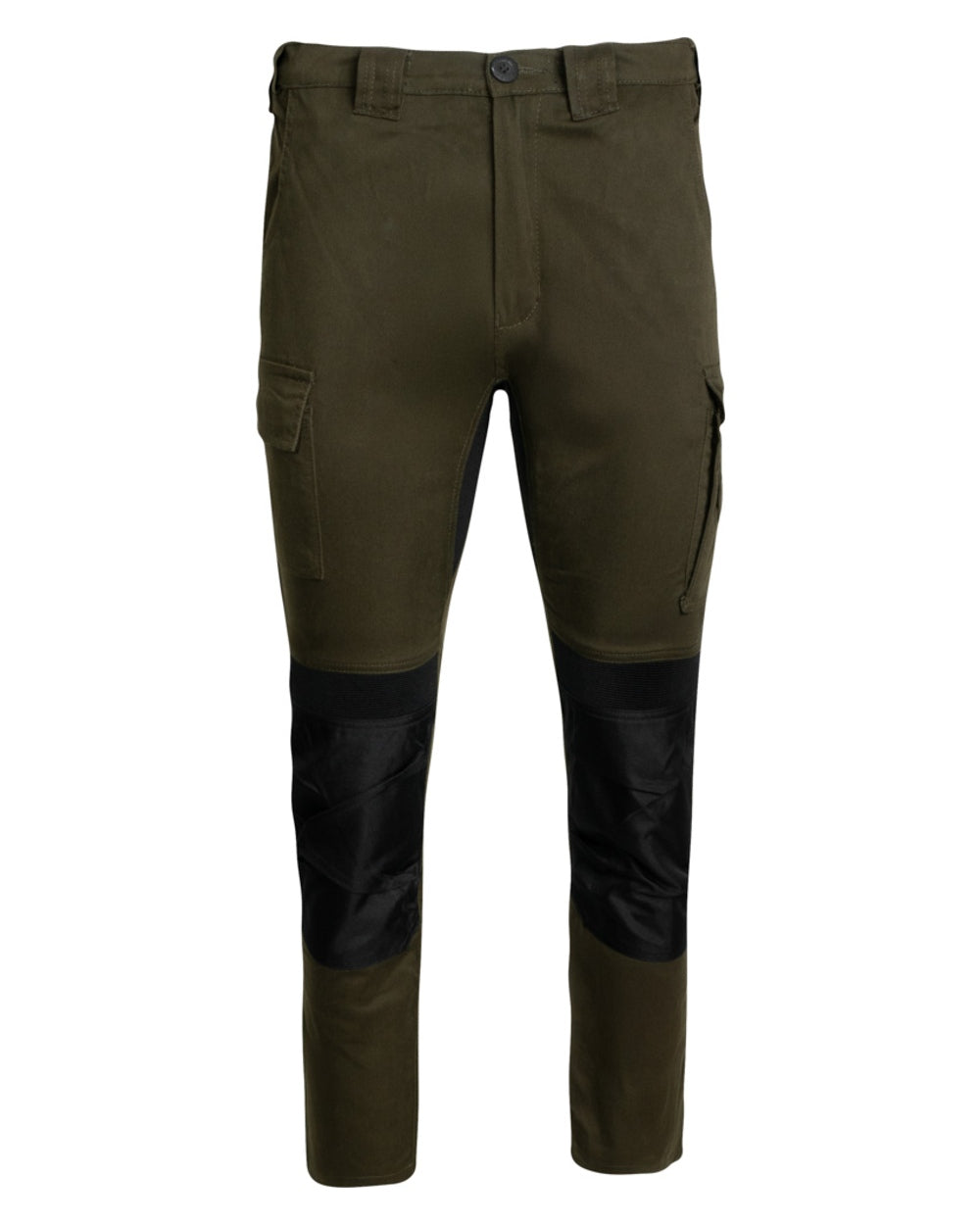 Green Coloured Jack Pyke Mens Technical Work Trousers on white background #colour_green