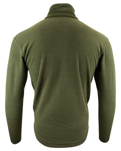 Green coloured Jack Pyke Pheasant Motif Fleece Pullover on white background #colour_green
