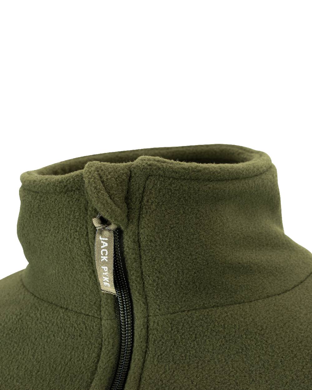Green coloured Jack Pyke Pheasant Motif Fleece Pullover on white background #colour_green