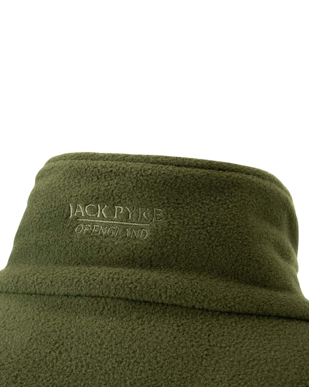Green coloured Jack Pyke Pheasant Motif Fleece Pullover on white background #colour_green