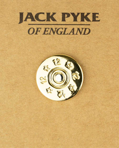 Cartridge styled Jack Pyke Pin Badge on white background #style_cartridge