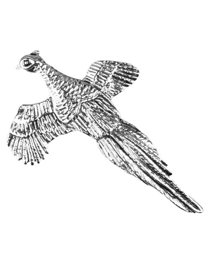 Pheasant styled Jack Pyke Pin Badge on white background #style_pheasant