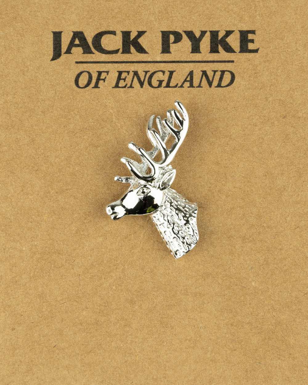 Stag styled Jack Pyke Pin Badge on white background #style_stag