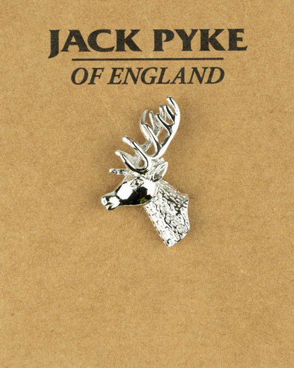 Stag styled Jack Pyke Pin Badge on white background #style_stag