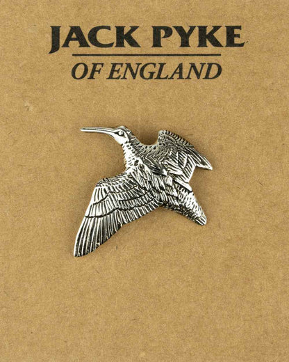 Woodcock styled Jack Pyke Pin Badge on white background #style_woodcock