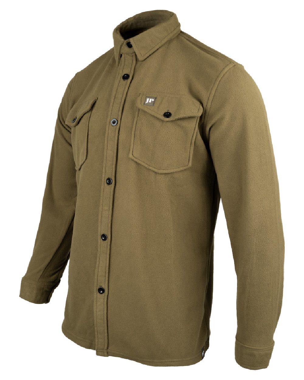 Dark Mustard coloured Jack Pyke Polar Fleece Shirt on white background #colour_dark-mustard