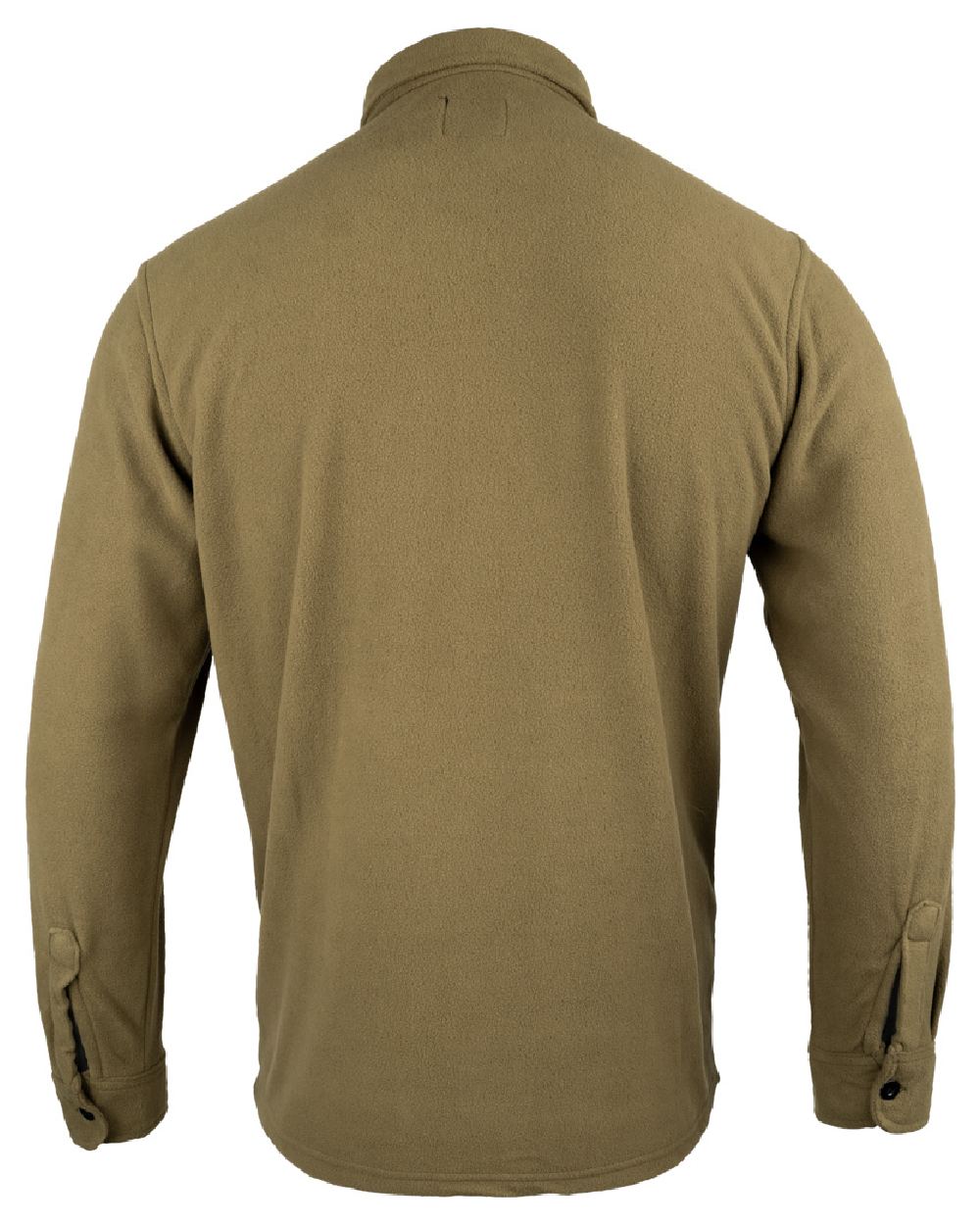 Dark Mustard coloured Jack Pyke Polar Fleece Shirt on white background #colour_dark-mustard