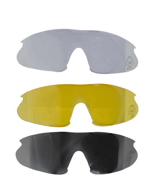 Clear Smoke Yellow coloured Jack Pyke Pro-Sport Shooting Glasses on white background #colour_clear-smoke-yellow