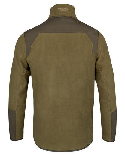 Dark Mustard coloured Jack Pyke Rannock Fleece Pullover on white background #colour_dark-mustard