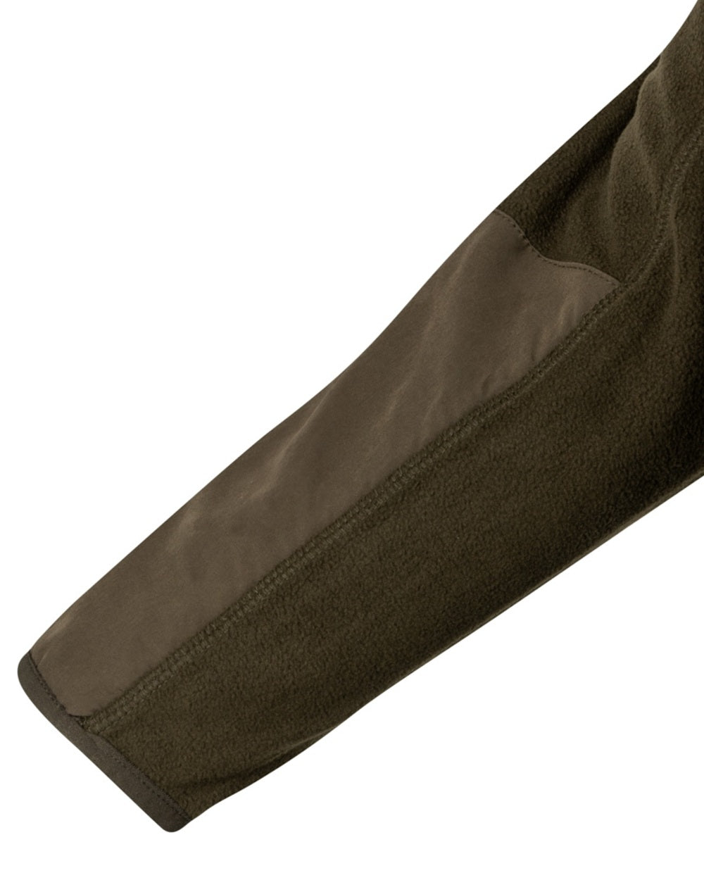 Dark Olive coloured Jack Pyke Rannock Fleece Pullover on white background #colour_dark-olive