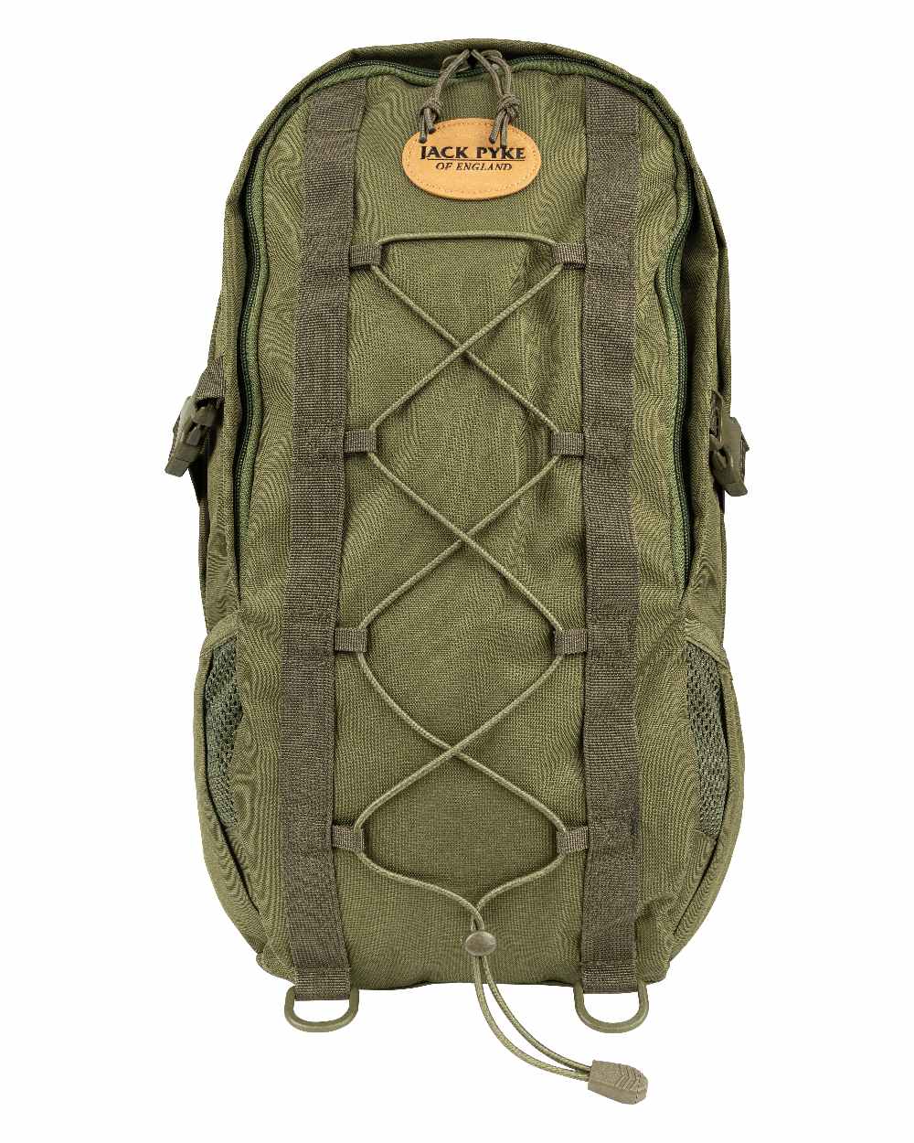 Green coloured Jack Pyke Rifle Rucksack on white background #colour_green