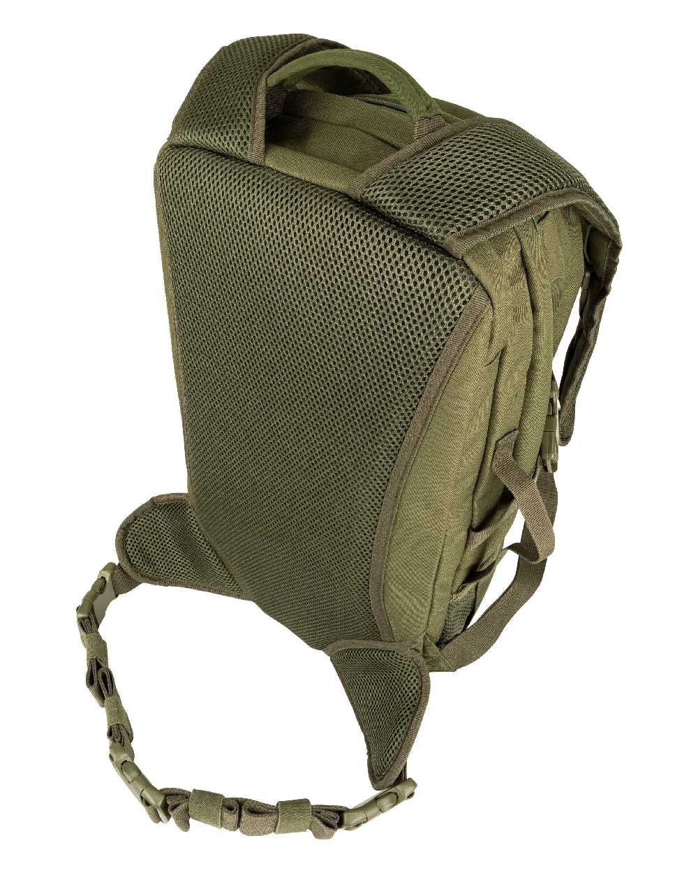 Green coloured Jack Pyke Rifle Rucksack on white background #colour_green