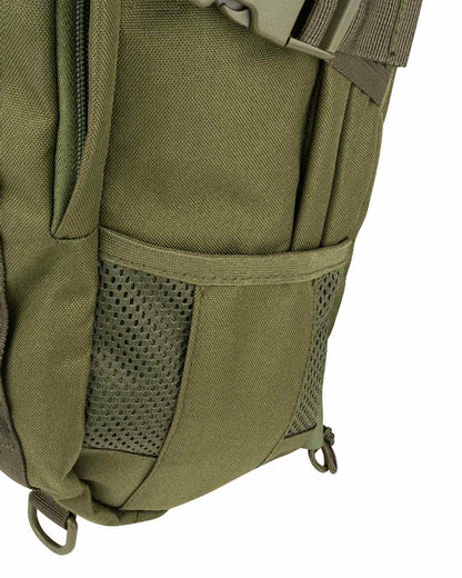 Green coloured Jack Pyke Rifle Rucksack on white background #colour_green