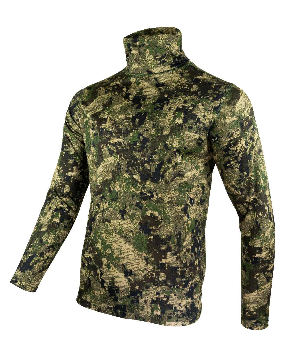 Digicam coloured Jack Pyke Roll Neck Top Evo on white background #colour_digicam