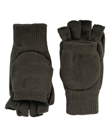 Green coloured Jack Pyke Shooters Mitts on white background #colour_green