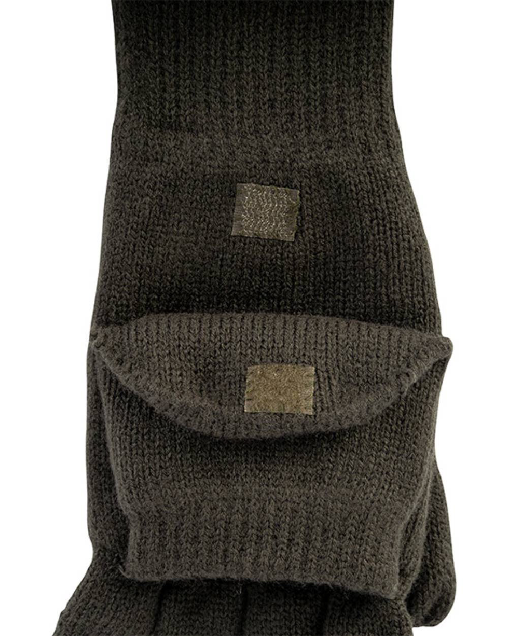 Green coloured Jack Pyke Shooters Mitts on white background #colour_green